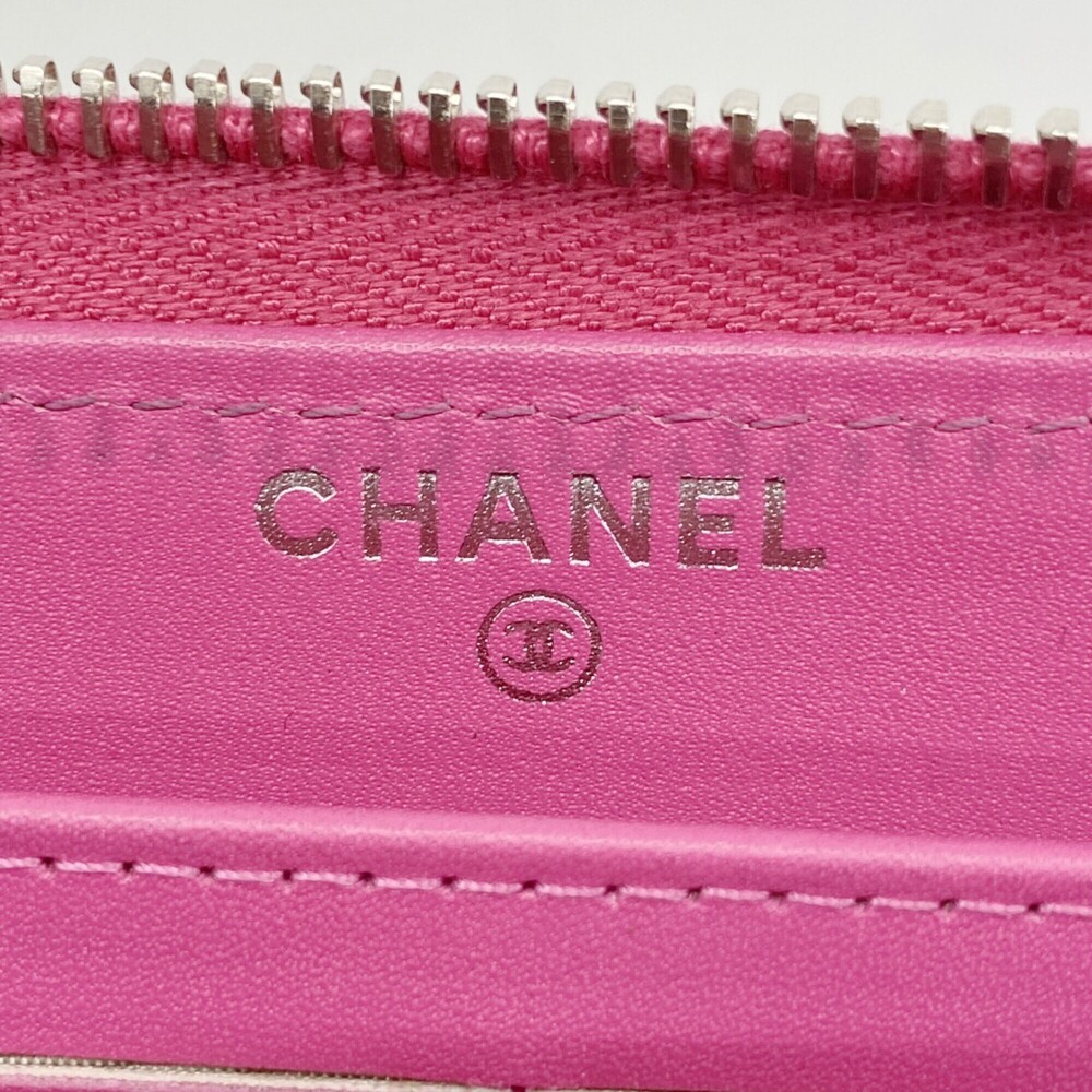 CHANEL Pink Caviar Leather Wallet - Picture 4 of 7